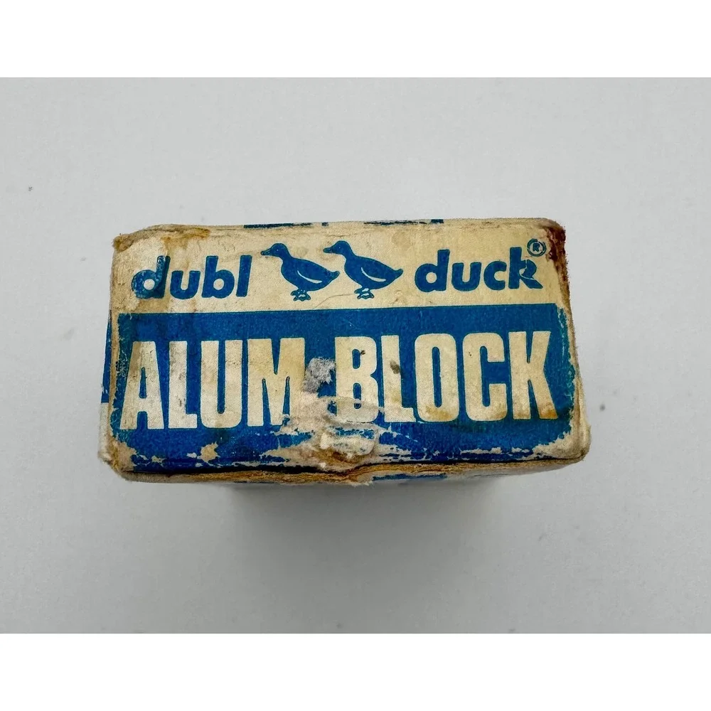 Vintage Dubl Duck Alum Block - Unused New Old Stock (NOS) - Rare Barberiana
